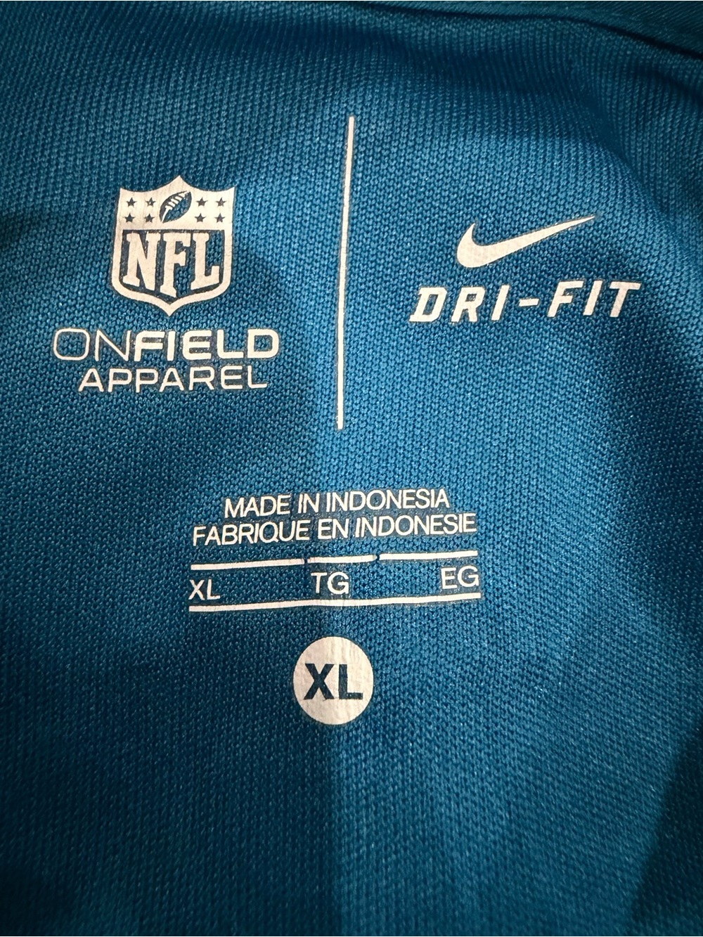 Nike Miami Dolphins Polo Shirt Size XL Aqua Orange Logo Dri-Fit NFL On Field - Picture 12 of 15